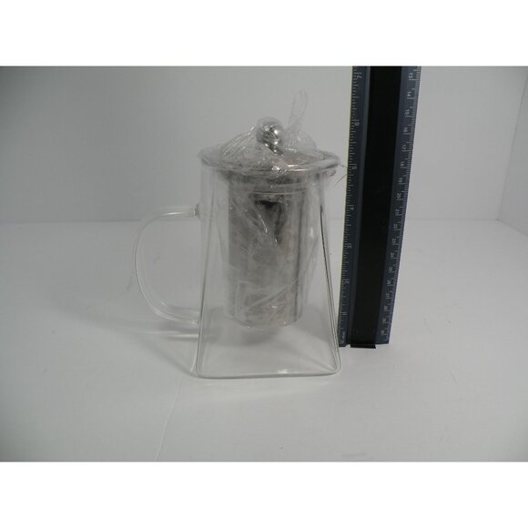 Borosilicate Glass & Stainless Steel Teapot with 304 SS infuser  With Geometric - Picture 8 of 9